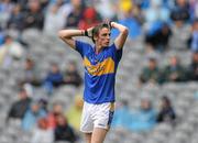 10 July 2010; A dejected Conor Sweeney, Tipperary, during the final moments of the game. GAA Football All-Ireland Senior Championship Qualifier, Round 2, Dublin v Tipperary, Croke Park, Dublin. Picture credit: Stephen McCarthy / SPORTSFILE