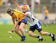 11 July 2010; Enda Boye, Clare, in action against Eamonn Murphy, Waterford. ESB Munster GAA Hurling Minor Championship Final, Waterford v Clare, Semple Stadium, Thurles, Co. Tipperary. Picture credit: Stephen McCarthy / SPORTSFILE