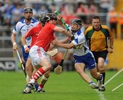 11 July 2010; Eoin McGrath, Waterford, in action against Shane O'Neill, Cork. Munster GAA Hurling Senior Championship Final, Cork v Waterford, Semple Stadium, Thurles, Co. Tipperary. Picture credit: Barry Cregg / SPORTSFILE