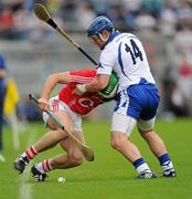 11 July 2010; Shane O'Neill, Cork, in action against Shane Walsh, Waterford. Munster GAA Hurling Senior Championship Final, Cork v Waterford, Semple Stadium, Thurles, Co. Tipperary. Picture credit: Ray McManus / SPORTSFILE
