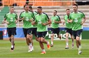 11 June 2016; Republic of Ireland players, from left, Jeff Hendrick, Jonathan Walters and Robbie Keane in action during squad training in Versailles, Paris, France. Photo by David Maher/Sportsfile