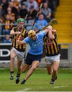 11 June 2016; Eamonn Dillion of Dublin in action against Joey Holden, left, and Padraig Walsh of Kilkenny during their Leinster GAA Hurling Senior Championship Semi-Final match between Dublin and Kilkenny at O'Moore Park in Portlaoise, Co. Laois. Photo by Ray McManus/Sportsfile