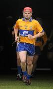 11 July 2010; Clare captain Paul Flanagan leads his side out ahead of the game. ESB Munster GAA Hurling Minor Championship Final, Waterford v Clare, Semple Stadium, Thurles, Co. Tipperary. Picture credit: Stephen McCarthy / SPORTSFILE