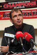 12 July 2010; Bohemians manager Pat Fenlon during a press conference ahead of their UEFA Champions League First Qualifying Round 1st Leg game against The New Saints FC on Tuesday. Dalymount Park, Dublin. Picture credit: David Maher / SPORTSFILE