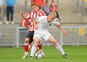 13 July 2010; David O'Leary, Munster XI, in action against Jack Colbeck, Sunderland. Friendly in Aid of Shane Geoghegan Trust, Munster XI v Sunderland AFC, Thomond Park, Limerick. Picture credit: Diarmuid Greene / SPORTSFILE