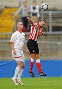 13 July 2010; George McCartney, Sunderland, in action against Stephen O'Flynn, Munster XI. Friendly in Aid of Shane Geoghegan Trust, Munster XI v Sunderland AFC, Thomond Park, Limerick. Picture credit: Diarmuid Greene / SPORTSFILE