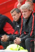 13 July 2010; Sunderland manager Steve Bruce and assistant manager Eric Black, left. Friendly in Aid of Shane Geoghegan Trust, Munster XI v Sunderland AFC, Thomond Park, Limerick. Picture credit: Diarmuid Greene / SPORTSFILE