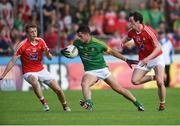 12 June 2016; Donal Keogan of Meath in action against Ryan Burns, left, and Eoghan Lafferty of Louth during their Leinster GAA Football Senior Championship Quarter-Final match between Meath and Louth at Parnell Park in Dublin. Photo by Sportsfile