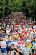 17 July 2010; A section of the 6,000 runners during the start of the Lifestyle Sports - adidas Irish Runner 5 Mile Race. The Phoenix Park, Dublin. Picture credit: Tomas Greally / SPORTSFILE