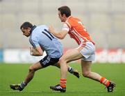 17 July 2010; Alan Brogan, Dublin, in action against Brendan Donaghy, Armagh. GAA Football All-Ireland Senior Championship Qualifier Round 3, Dublin v Armagh, Croke Park, Dublin. Picture credit: David Maher / SPORTSFILE