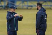 14 June 2016; Ireland head coach Joe Schmidt, left, with defence coach Andy Farrell during squad training at St David Marist School in Sandton, Johannesburg, South Africa. Photo by Brendan Moran/Sportsfile