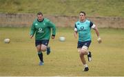 14 June 2016; Quinn Roux, right, and Mike Ross of Ireland during squad training at St David Marist School in Sandton, Johannesburg, South Africa. Photo by Brendan Moran/Sportsfile