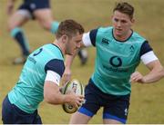 14 June 2016; Paddy Jackson, left, and Craig Gilroy of Ireland during squad training at St David Marist School in Sandton, Johannesburg, South Africa. Photo by Brendan Moran/Sportsfile