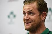 14 June 2016; Jamie Heaslip of Ireland during a press conference in the Sandton Sun Hotel, Johannesburg, South Africa. Photo by Brendan Moran/Sportsfile