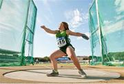 15 June 2016; Ireland's Niamh McCarthy from Carrigaline, Co Cork, competing in the F40/41 class discus at the 2016 IPC Athletic European Championships in Grosseto, Italy. Photo by Luc Percival/Sportsfile