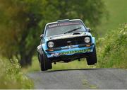 17 June 2016; Frank Kelly and Michael Coady, Ford Escort Mk2,  in action during stage 1 Trentagh in the 2016 Joule Donegal International Rally in Donegal. Photo by Philip Fitzpatrick/Sportsfile