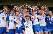 18 June 2016; Waterford City captain Evan McGrath lifts the cup after the Corn Jerome O’Leary, Division 4, Celtic Challenge Final 2016 match between Waterford City and Laois at Nowlan Park in Kilkenny. Photo by Piaras Ó Mídheach/Sportsfile