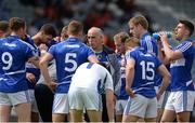 18 June 2016; Laois selector Anthony Cunningham with the players prior to the GAA Football All-Ireland Senior Championship Qualifier Round 1A match between Laois and Armagh at O'Moore Park in Portlaoise, Co. Laois. Photo by Matt Browne/Sportsfile