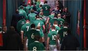 18 June 2016; The Ireland team make their way down the player's tunnel after the Castle Lager Incoming Series 2nd Test game between South Africa and Ireland at the Emirates Airline Park in Johannesburg, South Africa. Photo by Brendan Moran/Sportsfile