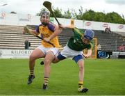 18 June 2016; Jack O’ Leary of South Wexford in action against Shane O’Mahony of Kerry during the Corn John Scott, Division 2, Celtic Challenge Final 2016 match between Kerry and South Wexford at Nowlan Park in Kilkenny. Photo by Piaras Ó Mídheach/Sportsfile