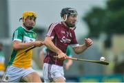 19 June 2016; Padraic Mannion of Galway in action against Paddy Murphy of Offaly during the Leinster GAA Hurling Senior Championship Semi-Final match between Galway and Offaly at O'Moore Park in Portlaoise, Co Laois. Photo by Cody Glenn/Sportsfile