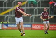 19 June 2016; Joe Canning of Galway scores a point off a free during the Leinster GAA Hurling Senior Championship Semi-Final match between Galway and Offaly at O'Moore Park in Portlaoise, Co Laois. Photo by Cody Glenn/Sportsfile
