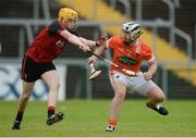 19 June 2016; Nathan Curry of Armagh in action against Oisín McManus of Down during the Ulster GAA Hurling Senior Championship Semi-Final match between Down and Armagh at the Athletic Grounds in Armagh. Photo by Piaras Ó Mídheach/Sportsfile