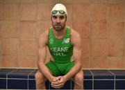 21 June 2016; Irish Triathlon athlete Bryan Keane ahead of Rio 2016 Olympic Games, at the National Aquatic Centre, in Abbotstown, Co Dublin. Photo by Sportsfile