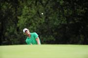 1 August 2010; Chris Wood, England, pitches onto the 6th green. 3 Irish Open Golf Championship, Killeen Course, Killarney Golf & Fishing Club, Killarney, Co. Kerry. Picture credit: Matt Browne / SPORTSFILE