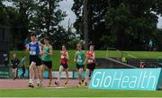 25 June 2016; A general view of the Boys 3000m walk during the GloHealth Tailteann Interprovincial Schools Championships 2016 at Morton Stadium in Santry, Co Dublin. Photo by Sam Barnes/Sportsfile