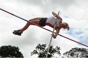 25 June 2016; Ellie McCartney of Belfast H.S., on her way to winning the Girls Pole Vault during the GloHealth Tailteann Interprovincial Schools Championships 2016 at Morton Stadium in Santry, Co Dublin. Photo by Sam Barnes/Sportsfile