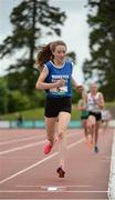 25 June 2016; Claire Rafter of Ursuline, Thurles, on her way to winning the Girls 1500m during the GloHealth Tailteann Interprovincial Schools Championships 2016 at Morton Stadium in Santry, Co Dublin. Photo by Sam Barnes/Sportsfile