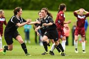 26 June 2016; Alannah McEvoy of Metropolitan Girls League celebrates after scoring her side's first goal against Galway and District League in their FAI U16 Gaynor Cup Final at University of Limerick in Limerick. Photo by Diarmuid Greene/Sportsfile