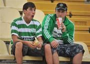 5 August 2010; Shamrock Rovers fans before the match. UEFA Europa League Third Qualifying Round, 2nd Leg, Juventus v Shamrock Rovers, Stadio Alberto Braglia, Modena, Italy. Picture credit: Richiardi Fotocronache / SPORTSFILE