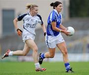 7 August 2010; Grace Weston, Laois, in action against Patricia Delahunt, Kildare. TG4 Ladies Football All-Ireland Senior Championship Qualifier Round 2, Laois v Kildare, Cusack Park, Mullingar, Co. Westmeath. Picture credit: Matt Browne / SPORTSFILE