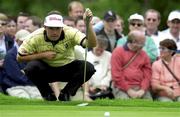 5 July 2001; Padraig Harrington of Ireland during Round One of the Smurfit European Open Golf Championship at the K Club in Straffan, Kildare. Photo by Aoife Rice/Sportsfile