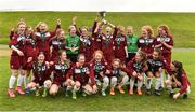 26 June 2016; The Galway and District League team celebrate after defeating Metropolitan Girls League in their FAI U16 Gaynor Cup Final at University of Limerick in Limerick. Photo by Diarmuid Greene/Sportsfile