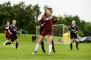 26 June 2016; Heather Payne of Galway and District League in action against Kate Burdis of Metropolitan Girls League during their FAI U16 Gaynor Cup Final at University of Limerick in Limerick. Photo by Diarmuid Greene/Sportsfile