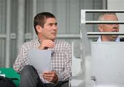 8 August 2010; Derby County manager Nigel Clough watches on from the stand during the game between Shamrock Rovers and Bohemians. Airtricity League Premier Division, Shamrock Rovers v Bohemians, Tallaght Stadium, Tallaght, Dublin. Picture credit: David Maher / SPORTSFILE