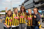 8 August 2010; Kilkenny supporters, from left, Katie Brennan, Anna Martin, Katie Hawley, Jane Comerford and Patricia Cass, from Castlecomer, Co. Kilkenny, ahead of  the GAA Hurling All-Ireland Semi-Final. GAA Hurling All-Ireland Senior Championship Semi-Final, Kilkenny v Cork, Croke Park, Dublin. Picture credit: Stephen McCarthy / SPORTSFILE