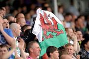 8 August 2010; Shamrock Rovers fans hold up a Welsh flag before the start of the game. Airtricity League Premier Division, Shamrock Rovers v Bohemians, Tallaght Stadium, Tallaght, Dublin. Picture credit: David Maher / SPORTSFILE