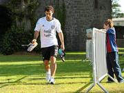 9 August 2010; Argentina's Javier Mascherano arriving for squad training ahead of their international friendly against the Republic of Ireland on Wednesday. Argentina squad training, Carton House, Maynooth, Co. Kildare. Picture credit: David Maher / SPORTSFILE