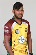 27 June 2016; Devendra Bishoo, Guyana Amazon Warriors. Guyana Amazon Warriors squad portraits, St. Kitts Marriott Resort, Frigate Bay Road, Frigate Bay, St. Kitts & Nevis. Photo by Ashley Allen/Sportsfile