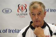 10 August 2010; Ulster head coach Brian McLaughlin, speaking during a press conference during pre-season preparations. Ulster rugby press conference, Newforge Training Grounds, Belfast. Picture credit: Oliver McVeigh / SPORTSFILE