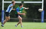 12 August 2010; Leinster's Jonathan Sexton and Luke Fitzgerald in action during squad training. Leinster Rugby Pre-Season Preparations, Wexford Wanderers RFC, Wexford. Picture credit: Matt Browne / SPORTSFILE