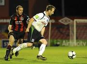 13 August 2010; Stephen O'Donnell, Galway United, in action against Owen Heary, Bohemians, Galway United. Airtricity League Premier Division, Bohemians v Galway United, Dalymount Park, Dublin. Picture credit: Stephen McCarthy / SPORTSFILE