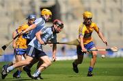 15 August 2010; Tony Kelly, Clare, in action against Brian McCarthy, Dublin. ESB GAA Hurling All-Ireland Minor Championship Semi-Final, Clare v Dublin, Croke Park, Dublin. Picture credit: Oliver McVeigh / SPORTSFILE