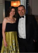 2 July 2016; RTÉ's Joanne Cantwell and Paralympics Ireland CEO Liam Harbison pictured at the Paralympics Ireland More Than Sport fundraising ball. The event was held in order to raise vital funds for the Irish team on the road to Rio 2016 at the Ballsbridge Hotel in Dublin. Photo by Sportsfile