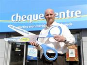 17 August 2010; Former Celtic striker John Hartson officially opened the new Cheque Centre store in Avoca Park Shopping Centre today. Andersonstown Road, Belfast, Co. Antrim. Picture credit: Oliver McVeigh / SPORTSFILE