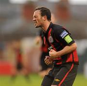 17 August 2010; Raffaele Cretaro, Bohemians, celebrates after scoring his side's first goal. Airtricity League Premier Division, Bohemians v Bray Wanderers, Dalymount Park, Dublin. Picture credit: Barry Cregg / SPORTSFILE